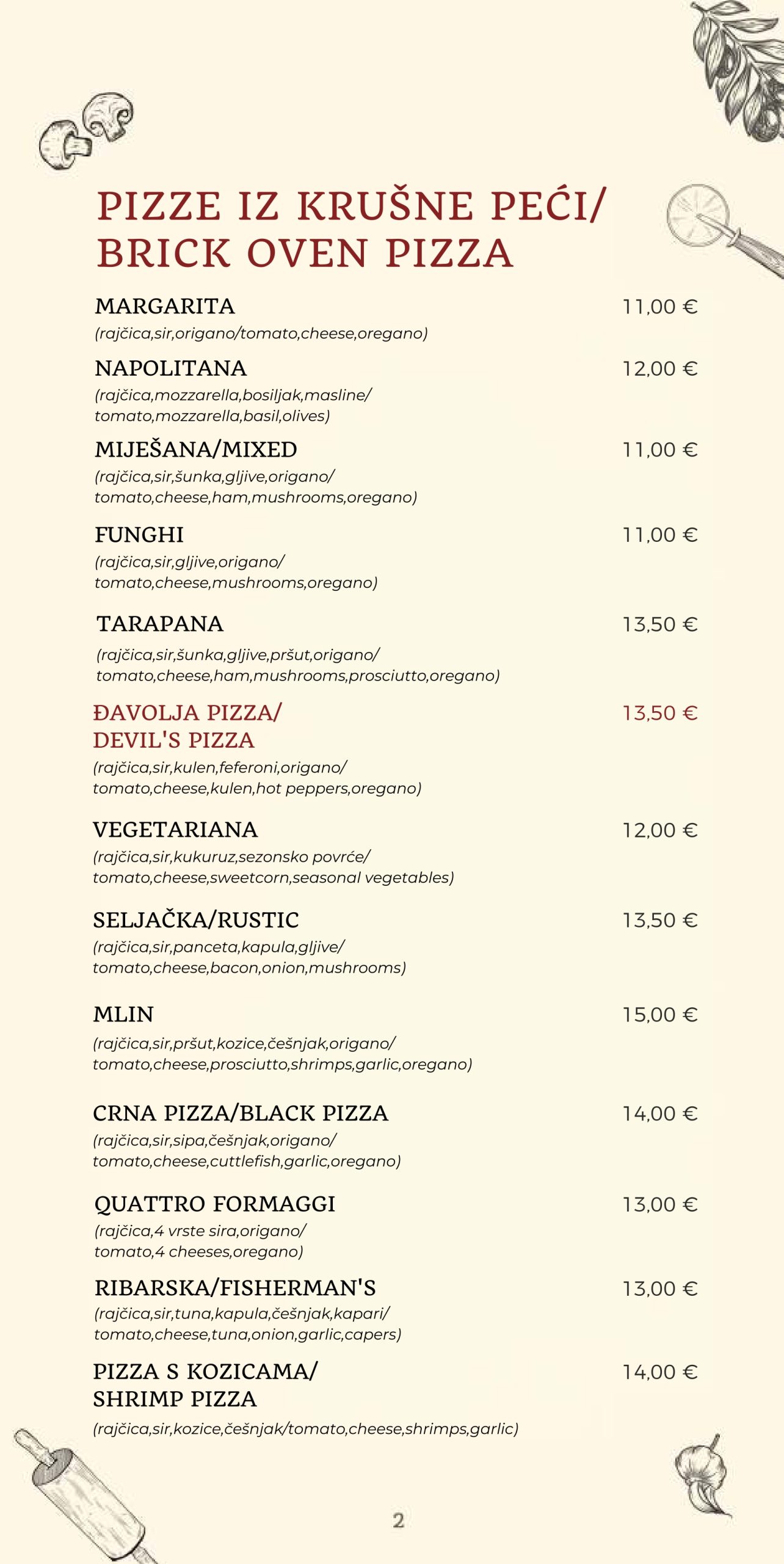 Pizze iz krušne peći